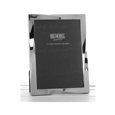 Image of Polished Silver Twist 6x8 Photo Frame