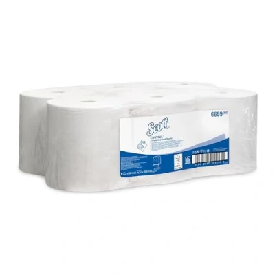 Image of FINCKE Hygiene Scott CONTROL Paper Towels, Airflex, Pack Of 6 Rolls, 200 M Each, 2 ply
