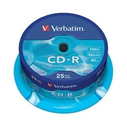 Image of Verbatim CD R 52x 25pk Spindle