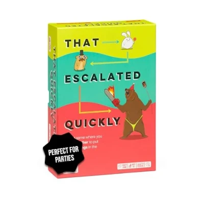 Image of That Escalated Quickly by Exploding Kittens 2 8 Players Ages 10+ 15 Minutes to Play Hilarious Cooperative Card Game Party Game, Family Night, Adult and Teen