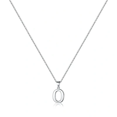 Image of TINGN S925 Sterling Silver Initial Necklace for Women Girls, Dainty Neckalce Hypallergenic Necklaces Teen Girls Gifts(O)