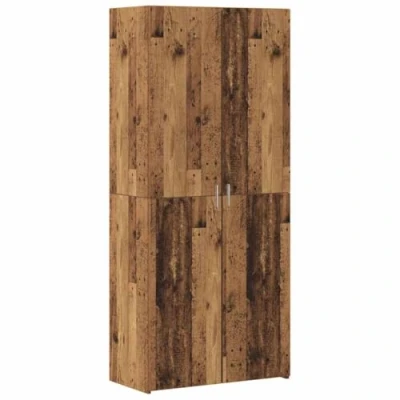 Image of vidaXL Highboard Old Wood 40x42.5x185 cm Engineered