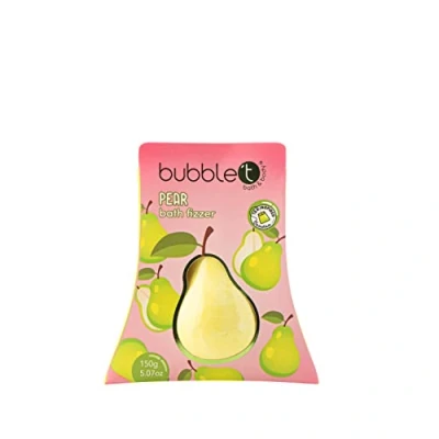 Image of bubble t cosmetics Fruitea Grape Bath Bomb Fizzer, Packed with Essential Oils to Soften &amp; Cleanse The Skin, Fruity Scents for All Day Freshness 1 x 150g, Purple