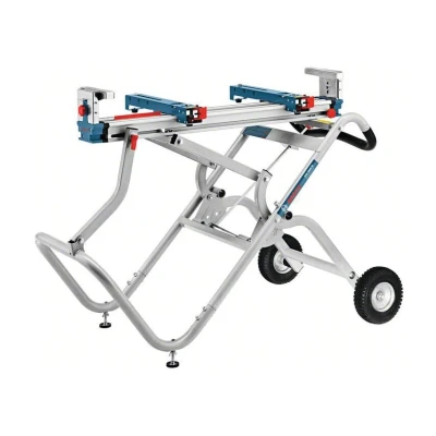 Image of Bosch Professional transport and work table GTA 2500 W (1,044 mm length, length with extension 2,504 mm, weight 34.8 kg, incl. machine holder, for cross cut mitre saws)