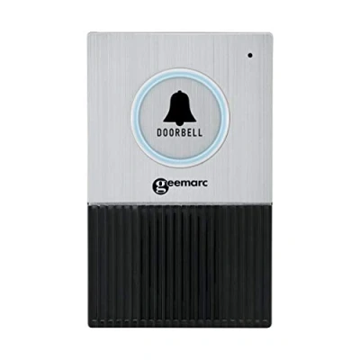 Image of Geemarc Doorbell 595 U.L.E. for Pairing with Amplidect 595U.L.E. and Ringer Intercom Function Waterproof Transmitter Black/Grey Colour