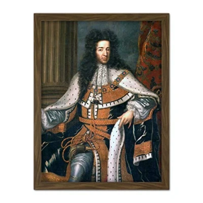 Image of Wissing Portrait King William III England Orange Painting Large Framed Art Print Poster Wall Decor 18x24 in