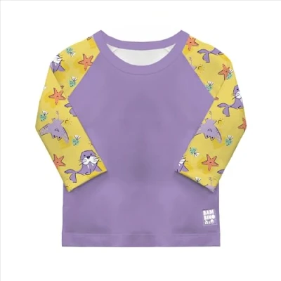 Image of Bambino Mio Baby Swim Rash Top, Sand Squad, 1 2 Years
