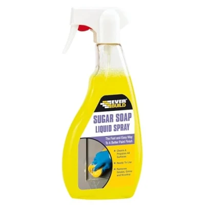 Image of Everbuild Sugar Soap Ready to Use Spray Removes Grease, Grime and Nicotine Stains Powerful Formula 500 ml