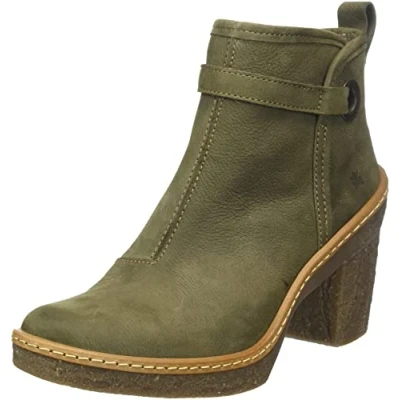 Image of El Naturalista Women&#039;s N5179 HAYA Ankle Boots with Heel, FOREST, 7 UK
