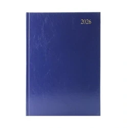 Image of 5 Star Desk Diary 2 Day Per Page A4 Blue 2026 KFA42BU26