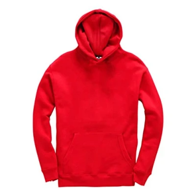 Image of Club Unisex child Plain Pullover Hooded Sweatshirts, Red, 9 11 Years