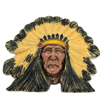 Image of OEM Wolverine Native Indian Chief Head Belt Buckle Replica, Mix, One Size