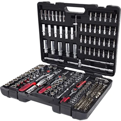 Image of KS Tools 918.0795 1/4&quot; + 3/8&quot; 1/2&quot; CHROMEplus Socket set, 195 pcs