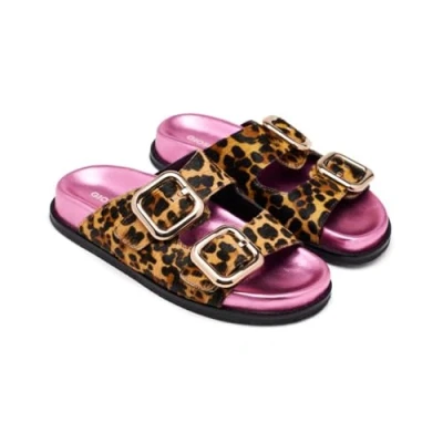 Image of GIOSEPPO Women&#039;s Mifflin Flat Sandal, Leopard, 6 UK