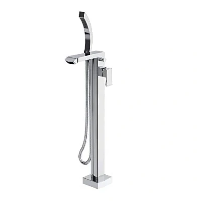 Image of Bristan DSC FSBSM C Descent Floor Standing Bath Shower Mixer, Chrome