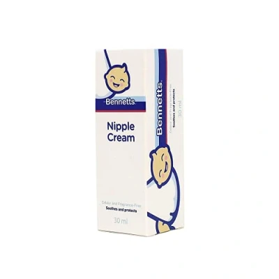 Image of Bennetts Nipple Cream Moisturizing Soothing for Pregnant and Breast feeding Mothers, 30ml