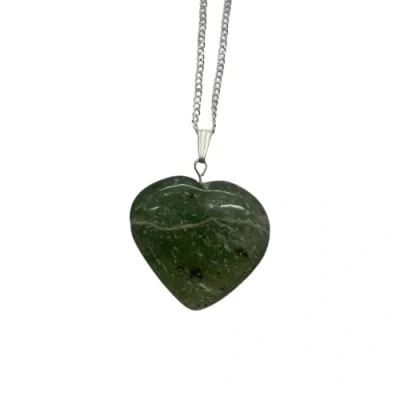 Image of VIE Crystal Heart Pendant, 3cm (Green Aventurine)