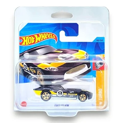 Image of Hot Wheels Fast Felion (Maroon, Yellow &amp; White) 5/5 HW Turbo 2023 165/250 (Short Card) COMES IN A KLAS CAR KEEPER PROTECTIVE COLLECTORS CASE HKJ39