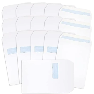 Image of Postmaster C4 Window Envelopes 229 x 324 mm A4 100 GSM Self Seal White 250 Pack