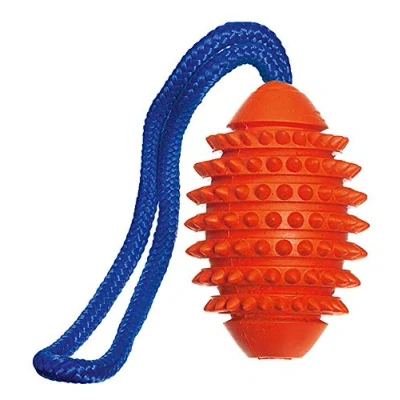 Image of Karlie 45857 Boomer Aqua Football Solid Rubber 13 cm Floating Orange