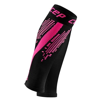 Image of CEP NIGHTTECH calf sleeves REDESIGN for women Reflective in pink size II