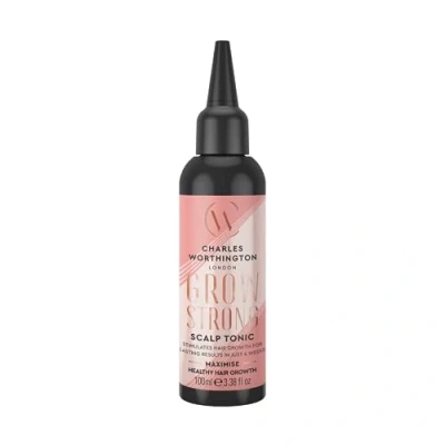 Image of Charles Worthington Grow Strong Scalp Tonic, Hair Growth Serum for Fine Hair, Repair Products Women and Men, Salon Repair, 100 ml