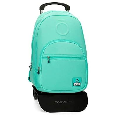 Image of Enso Basic Backpack with Trolley Green 32x46x15 cms Polyester for 15.6&quot; Laptop 22.1L