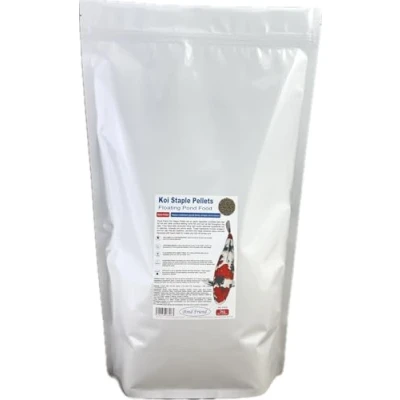 Image of Pond Friend Koi Staple Pellets Floating Fish Food 3kg 6mm With Spirulina Colour Enhancer
