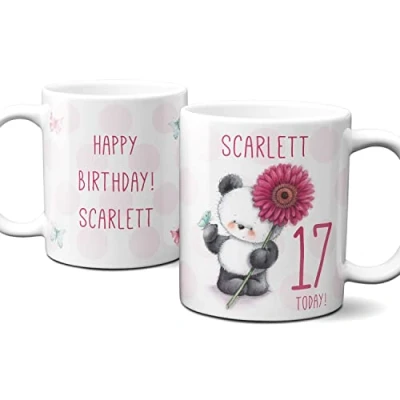Image of 17th Mug Personalised Cup Gifts Present for Birthday Cute Gift Her Women Girls Fast Delivery Add Special Message