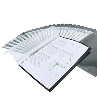 Image of Rapesco 1593 Report File, A4, Black, Pack of 25
