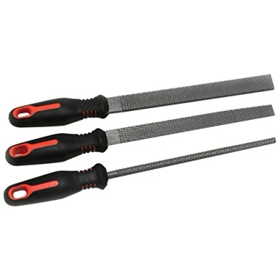 Image of Hilka 69800113 3PC 8&quot; Wood RASP File Set PC, Silver