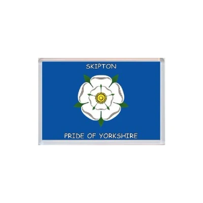 Image of Skipton Pride of Yorkshire County Flag Jumbo Fridge Magnet