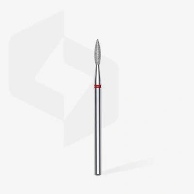 Image of STALEKS PRO Diamond Bit Sharp Flame (Red Ring) I Attachment for Nail Cutters Grinding Electric Equipment Drill Apparative Manicures and Pedicures