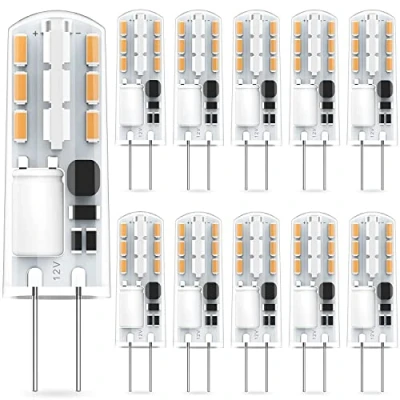 Image of RuLEDne G4 LED Bulbs Warm White 3000K, 1.5W 2W Replacement 10W 20W Halogen Bulb, 12V AC/DC, 360Beam Angle, Non Flicker Light Bulbs, Dimmable, Pin Base,10 Pack