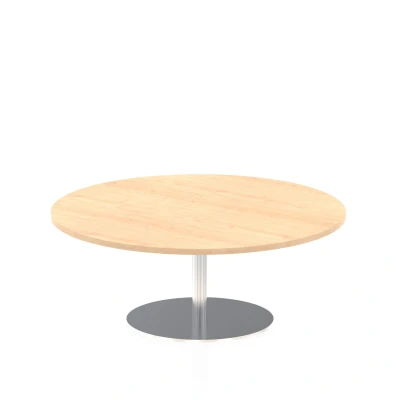 Image of Italia 1200mm Poseur Round Table Maple Top 475mm High Leg