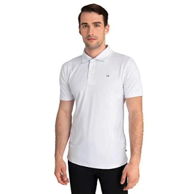 Image of Calvin Klein Mens Breeze Polo Shirt White S