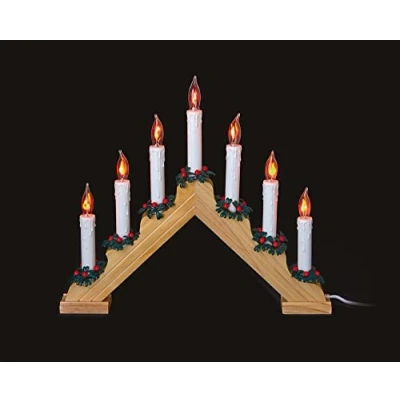 Image of Candle Bridge Pine Flickering Bulbs by Premier