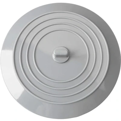 Image of tifanso Universal Bath Stopper, Reusable Silicon Drain Stopper for Kitchen Sink &amp; Basin, Bathtub and Bathroom Plug, 6inches (1, Grey)
