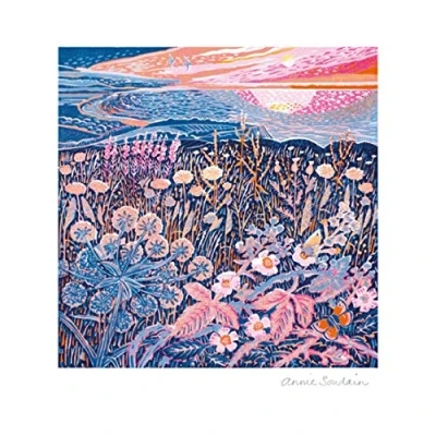 Image of Stunning Artistic Female Blank Greeting Card From the Art of Print Range Linocut by Annie Soudain, Midsummer Morning For Her (MG 373119 KYG)