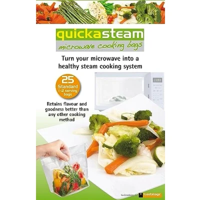Image of Planit Products Quicka Steam Standard Microwave Cooking Bags 675487