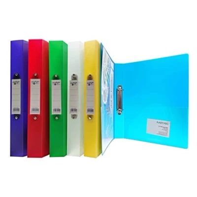 Image of Eastlight 2 Ring Binder A4 Frosted Assorted Pack of 6