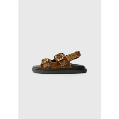 Image of ALOHAS Harper Calf Hair Double Strap Sandals UK 5