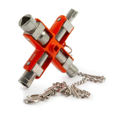 Image of Bahco BAHMK9 Switch Cabinet Multi Fitting 9 Way Master Key, Colour