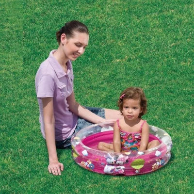 Image of Disney Minnie &amp; Daisy Inflatable Baby Paddling Pool New