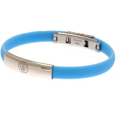 Image of Manchester City F.C. Colour Silicone Bracelet Official Merchandise