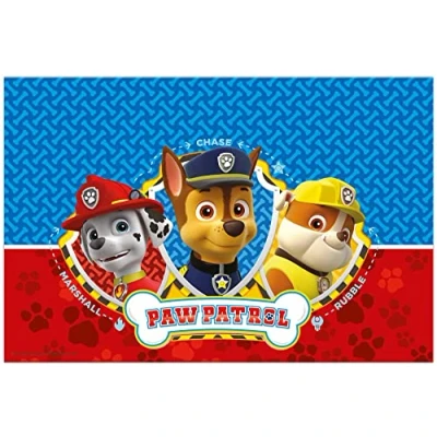 Image of Procos Folat 93343P Tablecloth FSC Paw Patrol 120 x 180 cm, Multicoloured