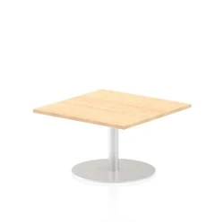 Image of Italia 800mm Poseur Square Table Maple Top 475mm High Leg