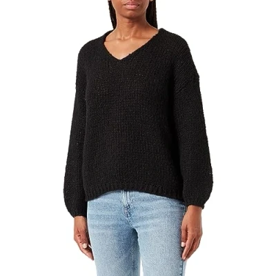 Image of Bestseller A/S Women&#039;s Vmada LS V Neck Pullover Ga Noos Sweater, Schwarz, XS