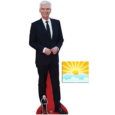 Image of BundleZ 4 FanZ Philip Schofield Lifesize and Mini Cardboard Cutout Fan Pack, 183cm x 63cm Includes 8x10 Star Photo