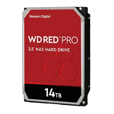 Image of WD Red Pro NAS Hard Drive WD141KFGX Disque dur 14 To interne 3.5&quot; SATA 6Gb/s 7200 tours/min mémoire tampon : 512 Mo